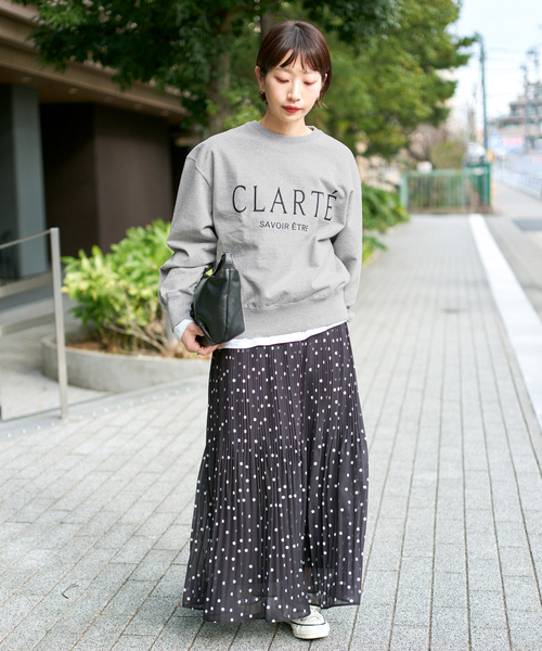 Spick & Span（スピックアンドスパン）の「ロゴ刺繍スウェット（スウェット・レディース・ベージュ/グレー・FREE）」の18枚目の写真