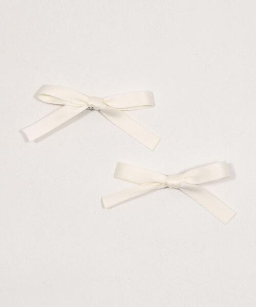 WEGO(ウィゴー)の「WEGO/【2点セット】ナローリボンクリップ(バレッタ/ヘアクリップ・レディース・サックスブルー/ライトピンク/ブラック/オフホワイト/レッド・FREE)」の9枚目の写真
