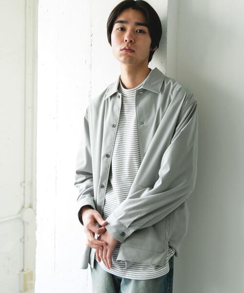 URBAN RESEARCH DOORS（アーバンリサーチドアーズ）の「ウールライクシャツジャケット（その他アウター・メンズ・グレー系その他/ブラウン/ライトグレー・MEDIUM/LARGE）」の8枚目の写真