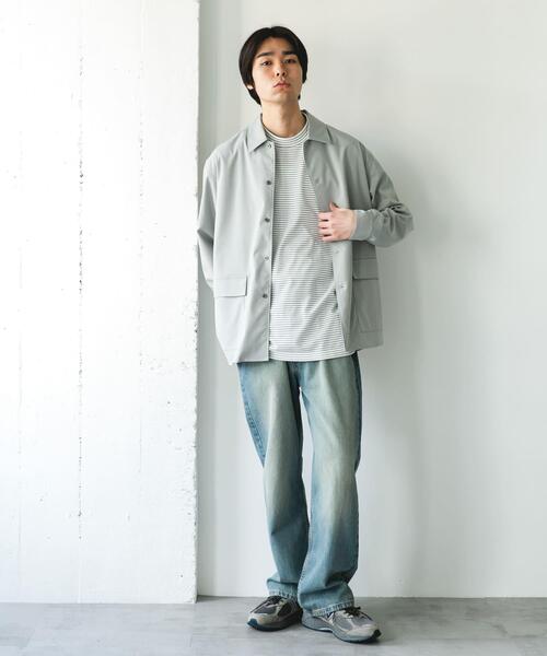 URBAN RESEARCH DOORS（アーバンリサーチドアーズ）の「ウールライクシャツジャケット（その他アウター・メンズ・グレー系その他/ブラウン/ライトグレー・MEDIUM/LARGE）」の13枚目の写真