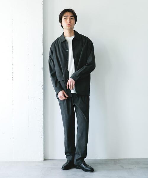 URBAN RESEARCH DOORS（アーバンリサーチドアーズ）の「ウールライクシャツジャケット（その他アウター・メンズ・グレー系その他/ブラウン/ライトグレー・MEDIUM/LARGE）」の5枚目の写真