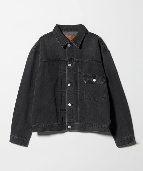 A DAY IN THE LIFE UNITED ARROWS(アデイインザライフユナイテッドアローズ)の「デニム トラッカー ジャケット<A DAY IN THE LIFE>(デニムジャケット・メンズ・コバルトブルー/ブラック・L/M)」の2枚目の写真