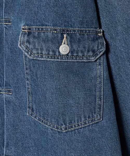 A DAY IN THE LIFE UNITED ARROWS(アデイインザライフユナイテッドアローズ)の「デニム トラッカー ジャケット<A DAY IN THE LIFE>(デニムジャケット・メンズ・コバルトブルー/ブラック・L/M)」の7枚目の写真