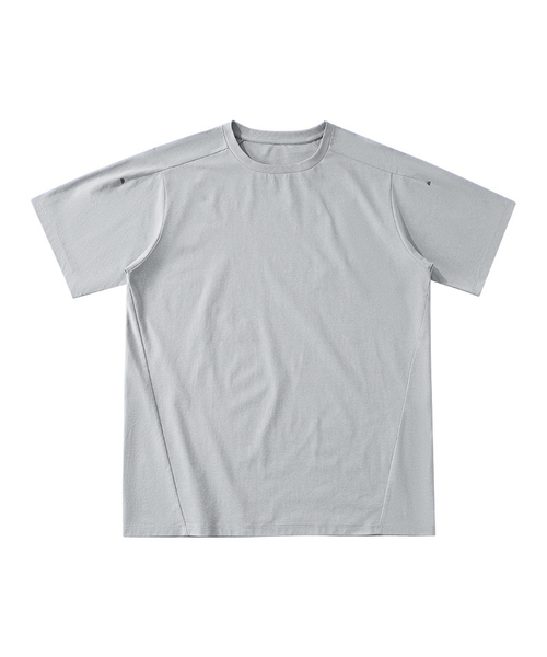 BUTTON SEOUL(ボタンソウル)の「エアライトデイリーパフォーマンスラグランショートスリーブ(8 COLORS)(Tシャツ/カットソー・メンズ・ブラック/ブラウン/グレー/オレンジ/ブルー/グリーン/アイボリー/バイオレット・MEDIUM/LARGE/X-LARGE)」の3枚目の写真