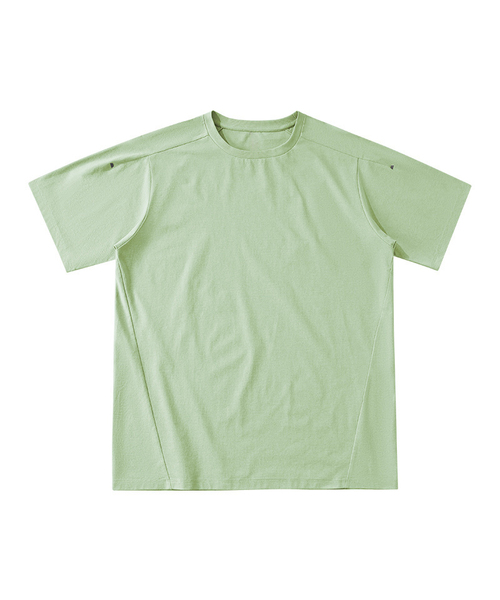 BUTTON SEOUL(ボタンソウル)の「エアライトデイリーパフォーマンスラグランショートスリーブ(8 COLORS)(Tシャツ/カットソー・メンズ・ブラック/ブラウン/グレー/オレンジ/ブルー/グリーン/アイボリー/バイオレット・MEDIUM/LARGE/X-LARGE)」の5枚目の写真