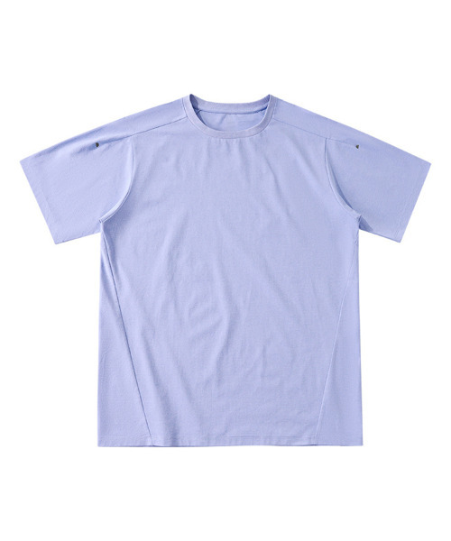 BUTTON SEOUL(ボタンソウル)の「エアライトデイリーパフォーマンスラグランショートスリーブ(8 COLORS)(Tシャツ/カットソー・メンズ・ブラック/ブラウン/グレー/オレンジ/ブルー/グリーン/アイボリー/バイオレット・MEDIUM/LARGE/X-LARGE)」の11枚目の写真