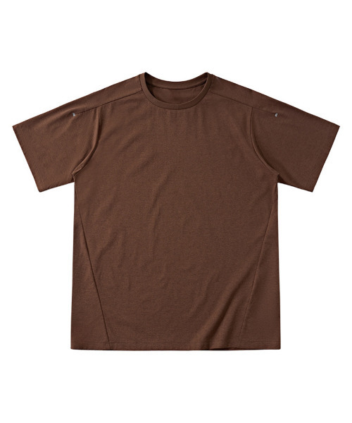 BUTTON SEOUL(ボタンソウル)の「エアライトデイリーパフォーマンスラグランショートスリーブ(8 COLORS)(Tシャツ/カットソー・メンズ・ブラック/ブラウン/グレー/オレンジ/ブルー/グリーン/アイボリー/バイオレット・MEDIUM/LARGE/X-LARGE)」の12枚目の写真
