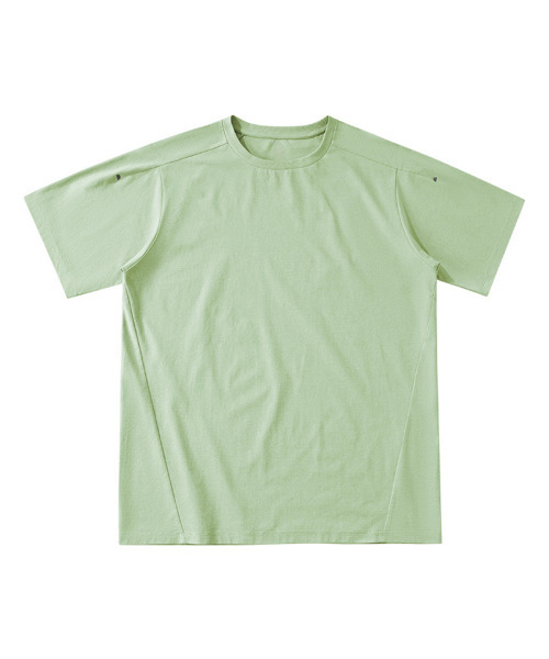 BUTTON SEOUL(ボタンソウル)の「エアライトデイリーパフォーマンスラグランショートスリーブ(8 COLORS)(Tシャツ/カットソー・メンズ・ブラック/ブラウン/グレー/オレンジ/ブルー/グリーン/アイボリー/バイオレット・MEDIUM/LARGE/X-LARGE)」の14枚目の写真