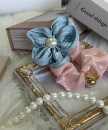 Mayree（メイリー）の「【Bls】【ZA】【Bling Leads】お花ヘアゴム シュシュ(BL)（シュシュ）」