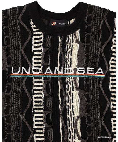 WIND AND SEA（ウィンダンシー）の「UNO x WDS MULTI STRIPED KNIT（ニット/セーター・メンズ・ブラック/ホワイト系その他・L/M）」の5枚目の写真