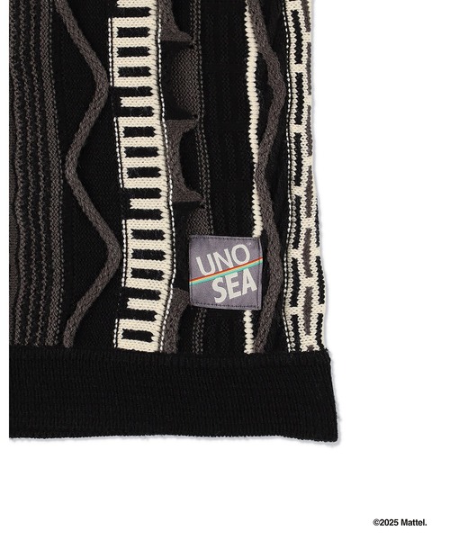 WIND AND SEA（ウィンダンシー）の「UNO x WDS MULTI STRIPED KNIT（ニット/セーター・メンズ・ブラック/ホワイト系その他・L/M）」の7枚目の写真