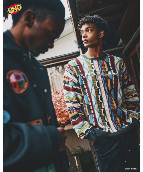 WIND AND SEA（ウィンダンシー）の「UNO x WDS MULTI STRIPED KNIT（ニット/セーター・メンズ・ブラック/ホワイト系その他・L/M）」の3枚目の写真