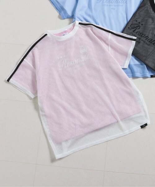 algy（アルジー）の「メッシュT & Tセット（アンサンブル・キッズ・サックスブルー/ブラック/オフホワイト・160/150/140/130）」の2枚目の写真