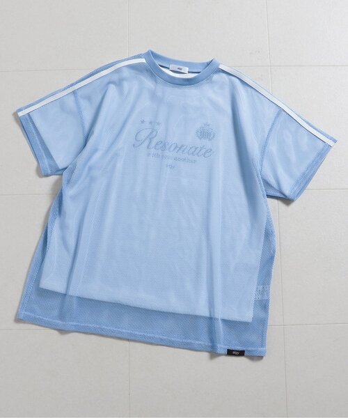 algy（アルジー）の「メッシュT & Tセット（アンサンブル・キッズ・サックスブルー/ブラック/オフホワイト・160/150/140/130）」の3枚目の写真