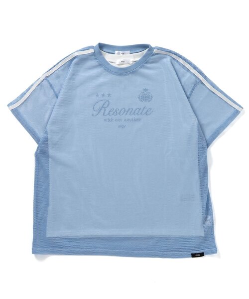 algy（アルジー）の「メッシュT & Tセット（アンサンブル・キッズ・サックスブルー/ブラック/オフホワイト・160/150/140/130）」の14枚目の写真