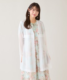 【セットアップ対応】シアーロングカーディガン