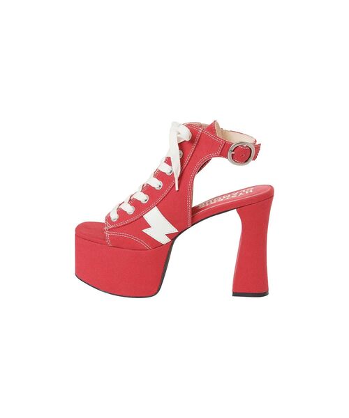HYSTERIC GLAMOUR（ヒステリックグラマー）の「スニーカーヒールサンダル（サンダル・レディース・ブラック/レッド・24cm/23cm/25cm）」の4枚目の写真