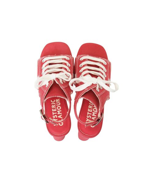 HYSTERIC GLAMOUR（ヒステリックグラマー）の「スニーカーヒールサンダル（サンダル・レディース・ブラック/レッド・24cm/23cm/25cm）」の5枚目の写真