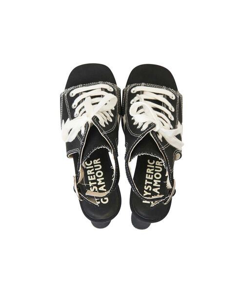 HYSTERIC GLAMOUR（ヒステリックグラマー）の「スニーカーヒールサンダル（サンダル・レディース・ブラック/レッド・24cm/23cm/25cm）」の9枚目の写真