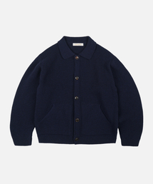 ULTRA HEAVYWEIGHT COLLAR CARDIGAN _ NAVY