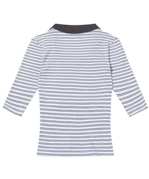 Ada.(エイダ)の「◇FANCYCLUB◇ブランド直輸入正規品/ソフト ファンシー カラー トップ SOFT FANCY COLLAR TOP(ポロシャツ・レディース・ピンク/ブルー/ブラック・FREE)」の4枚目の写真
