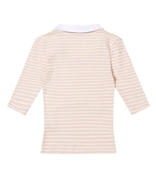 Ada.(エイダ)の「◇FANCYCLUB◇ブランド直輸入正規品/ソフト ファンシー カラー トップ SOFT FANCY COLLAR TOP(ポロシャツ・レディース・ピンク/ブルー/ブラック・FREE)」の6枚目の写真