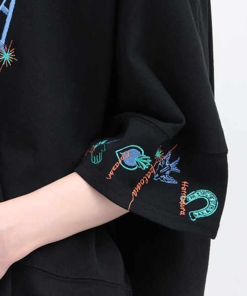 チチカカ(チチカカ)の「ミラグロ刺繍チュニックTシャツ(Tシャツ/カットソー・レディース・オレンジ/ブラック/アイボリー/グリーン・FREE)」の16枚目の写真