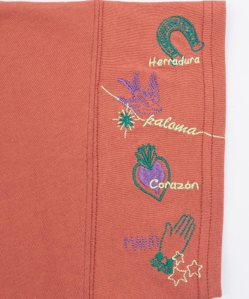 チチカカ(チチカカ)の「ミラグロ刺繍チュニックTシャツ(Tシャツ/カットソー・レディース・オレンジ/ブラック/アイボリー/グリーン・FREE)」の21枚目の写真