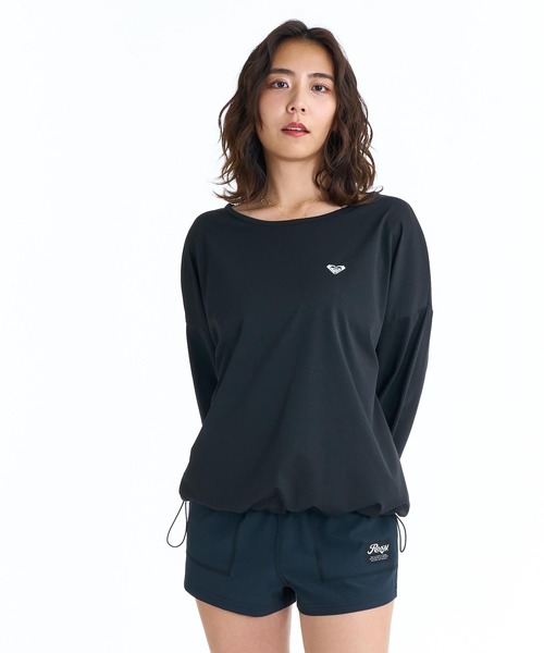 ROXY(ロキシー)の「ROXY ウィメンズ LUMINA 長袖ラッシュガード 【2026年春夏モデル】/ロキシープルオーバーラッシュガード(水着)(ラッシュガード・レディース・ブラック系その他/ベージュ/ホワイト系その他/ホワイト/ブラック・LARGE/SMALL/MEDIUM)」の3枚目の写真