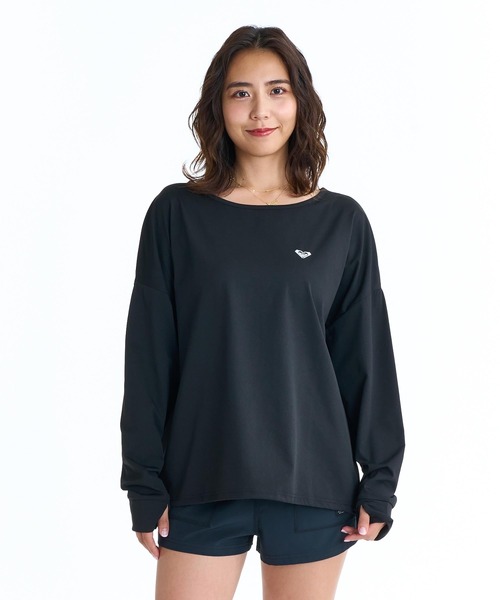ROXY(ロキシー)の「ROXY ウィメンズ LUMINA 長袖ラッシュガード 【2026年春夏モデル】/ロキシープルオーバーラッシュガード(水着)(ラッシュガード・レディース・ブラック系その他/ベージュ/ホワイト系その他/ホワイト/ブラック・LARGE/SMALL/MEDIUM)」の16枚目の写真