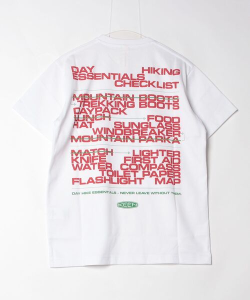 KEEN(キーン)の「OC/RP PACKING LIST TEE / オーシーアールピー パッキング リスト ティー(Tシャツ/カットソー・メンズ・ホワイト・XL/L/M/S)」の8枚目の写真