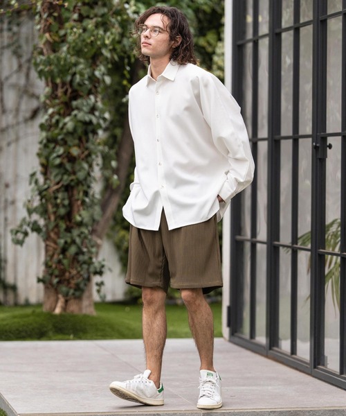 CAMBIO(カンビオ)の「mp14861-Pleats Short Pants ショートパンツ(CAM26SS-010)(その他パンツ・メンズ・ブラック/オリーブ/パープル・L/M/S)」の7枚目の写真
