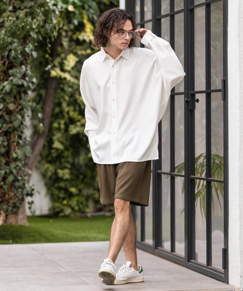 CAMBIO(カンビオ)の「mp14861-Pleats Short Pants ショートパンツ(CAM26SS-010)(その他パンツ・メンズ・ブラック/オリーブ/パープル・L/M/S)」の8枚目の写真