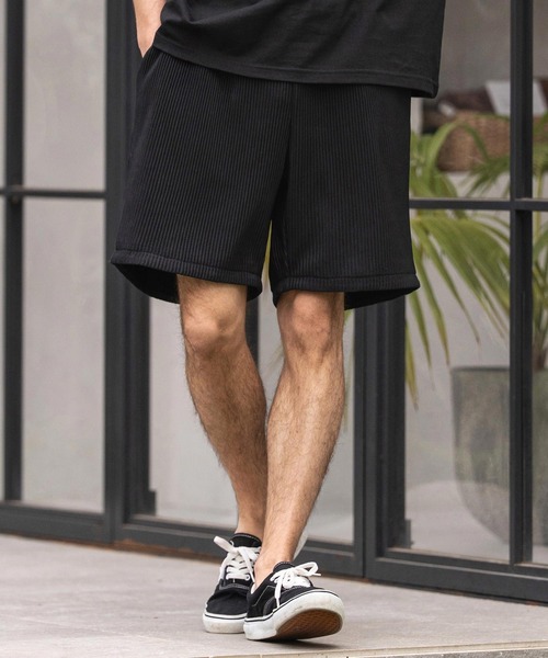 CAMBIO(カンビオ)の「mp14861-Pleats Short Pants ショートパンツ(CAM26SS-010)(その他パンツ・メンズ・ブラック/オリーブ/パープル・L/M/S)」の11枚目の写真