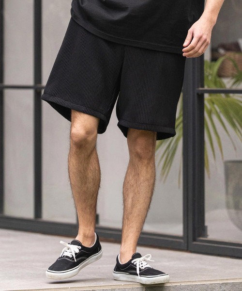CAMBIO(カンビオ)の「mp14861-Pleats Short Pants ショートパンツ(CAM26SS-010)(その他パンツ・メンズ・ブラック/オリーブ/パープル・L/M/S)」の12枚目の写真