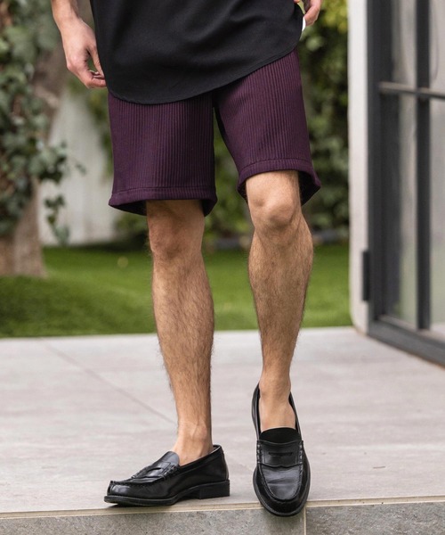 CAMBIO(カンビオ)の「mp14861-Pleats Short Pants ショートパンツ(CAM26SS-010)(その他パンツ・メンズ・ブラック/オリーブ/パープル・L/M/S)」の17枚目の写真