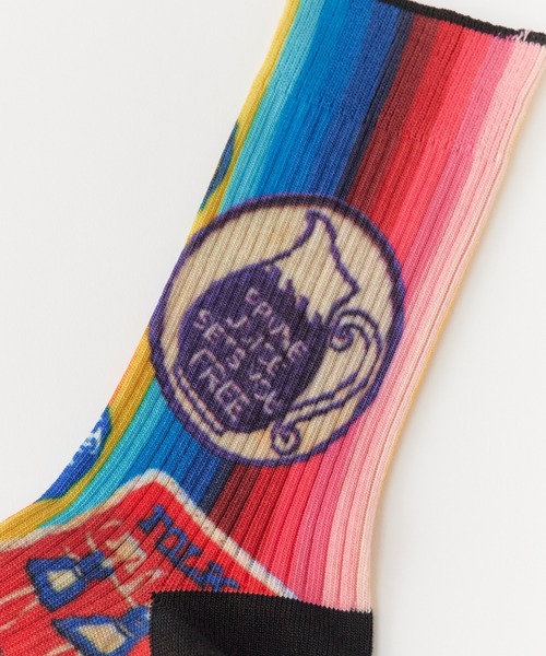 ROSTER SOX（ロスターソックス）の「ROSTER SOX/ロスターソックス プリントデザイン リブ編み クルーソックス 2026年 夏 夏服（ソックス/靴下・メンズ・その他/その他1・26-28cm）」の12枚目の写真