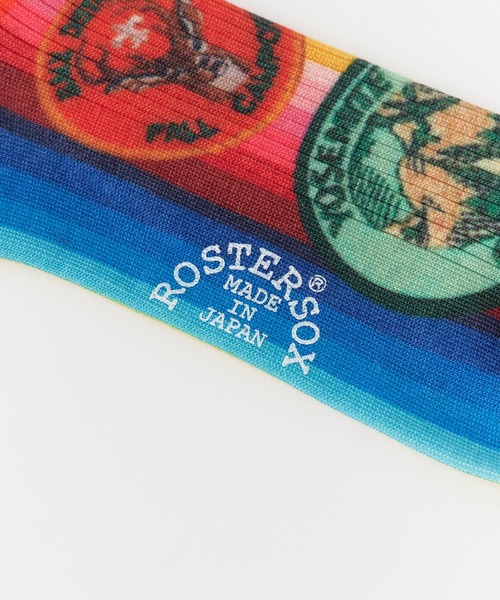 ROSTER SOX（ロスターソックス）の「ROSTER SOX/ロスターソックス プリントデザイン リブ編み クルーソックス 2026年 夏 夏服（ソックス/靴下・メンズ・その他/その他1・26-28cm）」の15枚目の写真