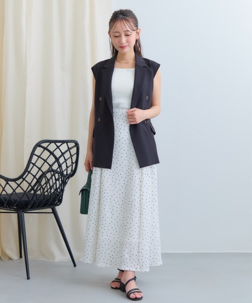 COHINA(コヒナ)の「カップ付きバッククロスキャミソール 【低身長・小柄女性】(キャミソール・レディース・ブラック/ブラウン/レッド/ホワイト・ONE SIZE)」の20枚目の写真
