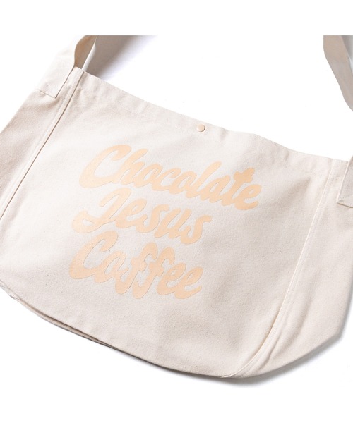 Chocolate Jesus Coffee（チョコレートジーザスコーヒー）の「COFFEE LOGO NEWSPAPER BAG（トートバッグ・メンズ・ブラック/ナチュラル・FREE）」の8枚目の写真