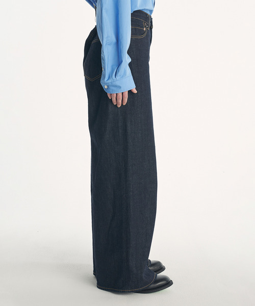 VICTIM（ヴィクティム）の「VICTIM ヴィクティム / OW WIDE DENIM PANTS HAGUNコラボレーションワンウォッシュデニムパンツ バギーデニム / VTM-25-P-103-01（デニムパンツ・メンズ・ブルー・3/2/1/4）」の10枚目の写真