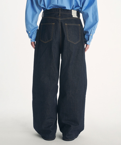 VICTIM（ヴィクティム）の「VICTIM ヴィクティム / OW WIDE DENIM PANTS HAGUNコラボレーションワンウォッシュデニムパンツ バギーデニム / VTM-25-P-103-01（デニムパンツ・メンズ・ブルー・3/2/1/4）」の11枚目の写真