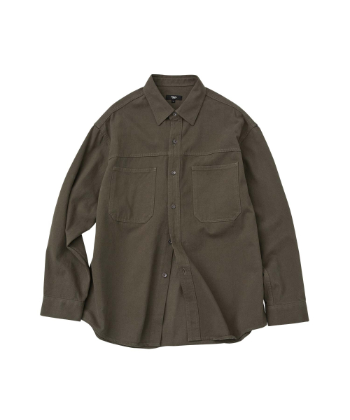 WMC(ダブリューエムシー)の「ダブルポケットワークシャツ_カーキ(シャツ/ブラウス・メンズ・カーキ・L/XL/M)」の3枚目の写真
