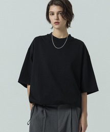 SLICK | 【SLICK/スリック】30/2 Compact Yarn Drawstring T-shirt/コンパクトヤーンドローストリングTシャツ/オーバーサイズ シルエット(Tシャツ/カットソー)