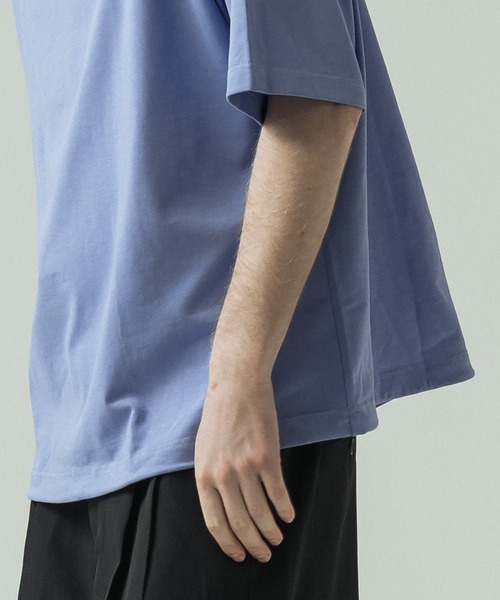 SLICK(スリック)の「【SLICK/スリック】30/2 Compact Yarn Drawstring T-shirt/コンパクトヤーンドローストリングTシャツ/オーバーサイズ シルエット(Tシャツ/カットソー・メンズ・ホワイト/ラベンダー/ブラック/ブラウン・1/3/2)」の18枚目の写真
