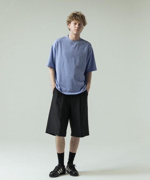 SLICK(スリック)の「【SLICK/スリック】30/2 Compact Yarn Drawstring T-shirt/コンパクトヤーンドローストリングTシャツ/オーバーサイズ シルエット(Tシャツ/カットソー・メンズ・ホワイト/ラベンダー/ブラック/ブラウン・1/3/2)」の19枚目の写真