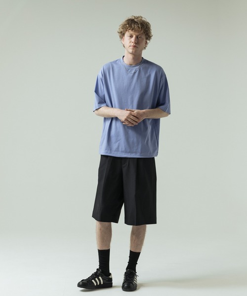 SLICK(スリック)の「【SLICK/スリック】30/2 Compact Yarn Drawstring T-shirt/コンパクトヤーンドローストリングTシャツ/オーバーサイズ シルエット(Tシャツ/カットソー・メンズ・ホワイト/ラベンダー/ブラック/ブラウン・1/3/2)」の20枚目の写真