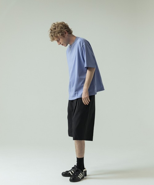 SLICK(スリック)の「【SLICK/スリック】30/2 Compact Yarn Drawstring T-shirt/コンパクトヤーンドローストリングTシャツ/オーバーサイズ シルエット(Tシャツ/カットソー・メンズ・ホワイト/ラベンダー/ブラック/ブラウン・1/3/2)」の21枚目の写真