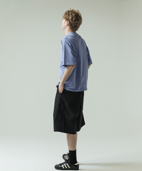 SLICK(スリック)の「【SLICK/スリック】30/2 Compact Yarn Drawstring T-shirt/コンパクトヤーンドローストリングTシャツ/オーバーサイズ シルエット(Tシャツ/カットソー・メンズ・ホワイト/ラベンダー/ブラック/ブラウン・1/3/2)」の22枚目の写真