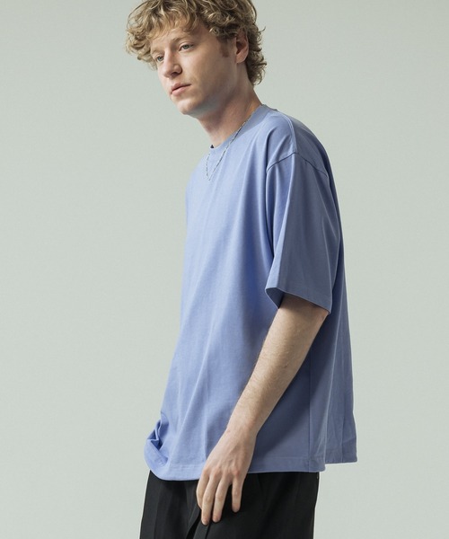 SLICK(スリック)の「【SLICK/スリック】30/2 Compact Yarn Drawstring T-shirt/コンパクトヤーンドローストリングTシャツ/オーバーサイズ シルエット(Tシャツ/カットソー・メンズ・ホワイト/ラベンダー/ブラック/ブラウン・1/3/2)」の15枚目の写真